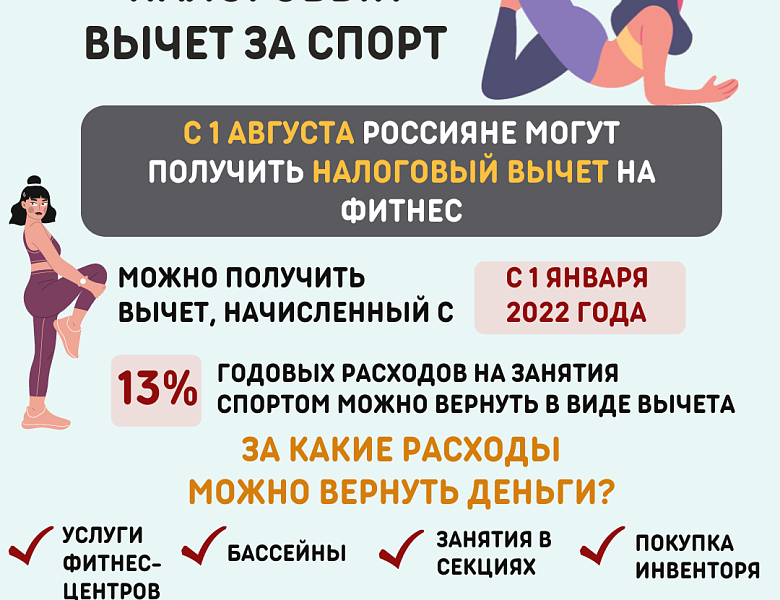 Как получить налоговый вычет за занятия спортом